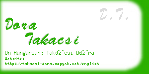 dora takacsi business card